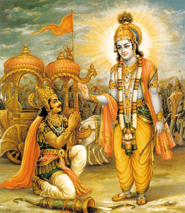 Krishna Preaching Bhagavad Gita