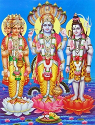 Brahma Vishnu and Shiva