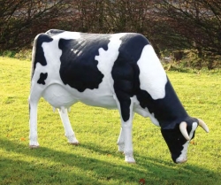 Grazing Cow Statue